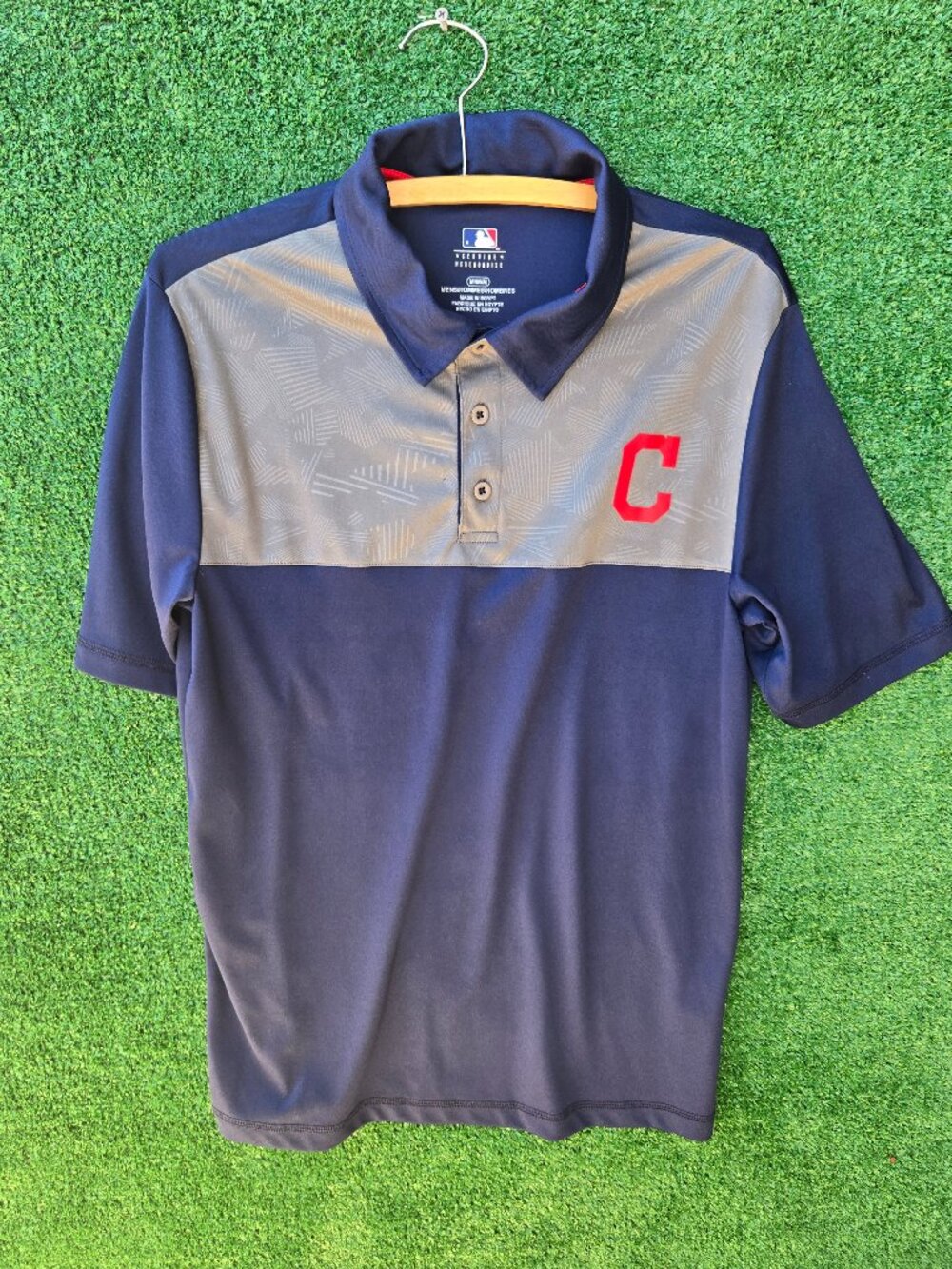 MLB Cleveland Indians Guardian Dri-Fit Polo Shirt Golf Baseball